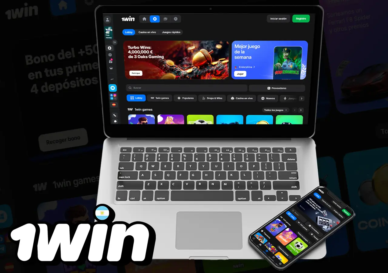 Sección de casino en 1win Argentina